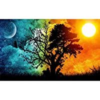 Kit de pintura con brillantes 5D- DIY pintura al oleo por numerosdiseño de mar a la luz de la luna- con diamantes de…